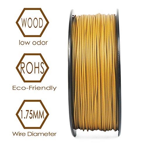 3D BEST-Q Wood PLA 1.75mm 3D Printer Filament, Dimensional Accuracy +/- 0.03 mm, 1KG Spool, 30% Wood-infill