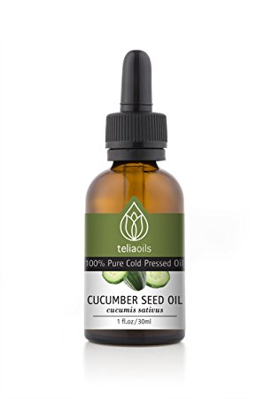 Cucumber Seed Oil, Cold Pressed - 100% Pure, Unrefined, Extra Virgin. 1 Oz / 30 Ml