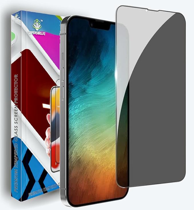 Supershieldz (1 Pack) Privacy Shield for iPhone 14 Screen Protector Guard with Strengthened Edge [10X Military Grade Shatterproof] Anti-Spy Privacy Tempered Glass for iPhone 13 pro/iphone 13, [6.1"]