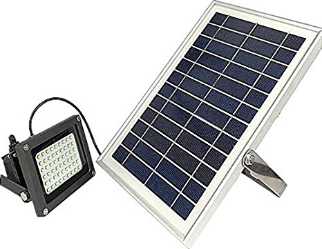 MP.S Wireless Solar Flood Light – Powerful Battery, 54 pc LED Panel – IP65 Waterproof Rating – Eco Friendly – Ideal as Lawn, Garden Street Outdoor Light