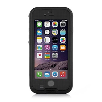 Waterproof iPhone 6 Plus Case [New Version], BENGOO 6.6ft Underwater Waterproof Shockproof Dirtproof Full Sealed Protective Case Cover for Apple iPhone 6 5.5 Inch (Black)