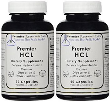 Premier HCL by Premier Research Labs (2 bottles of 90 capsules)
