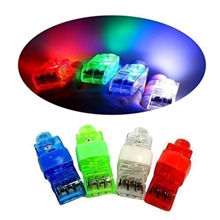 Cade Super Bright Finger Flashlights - LED Finger Lamps - Rave Finger Lights, Pack of 40