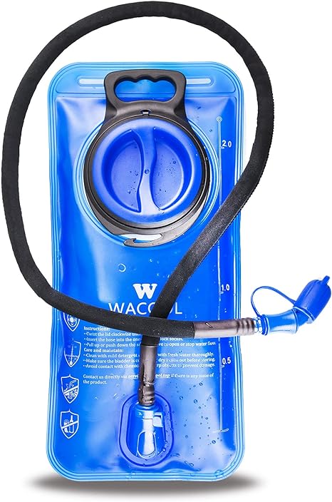 WACOOL 2L 2Liter PEVA Hydration Bladder (2L Big Cap Open)