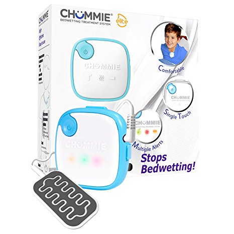 Chummie Elite Bedwetting Alarm for Children and Deep Sleepers – Award Winning Bedwetting Alarm System with Loud Sounds and Strong Vibrations, Blue