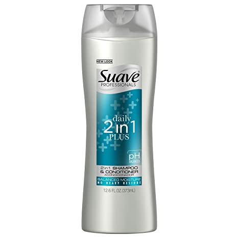 Suave Professionals 2 in 1 Shampoo and Conditioner, Plus, 12.6 oz