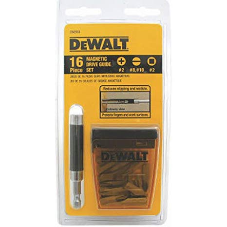 DEWALT DW2053CS 16-piece Drive Guide Set clipstrip