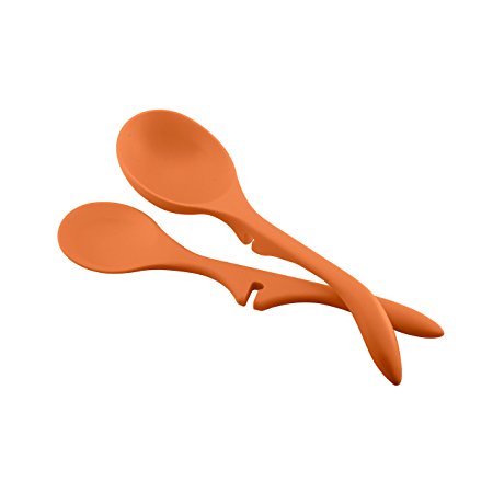 Rachael Ray Tools 2-Piece Lazy Spoon & Lazy Ladle Set, Orange