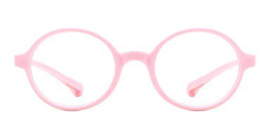 modesoda Kids Round Eyeglasses,Rubber Flexible Glasses Clear Lens for Boy Girls