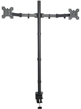 VIVO Dual Monitor Stand Up Desk Mount Extra Tall 39" Pole / Fully Adjustable Stand for up to 27" Screens (STAND-V012)