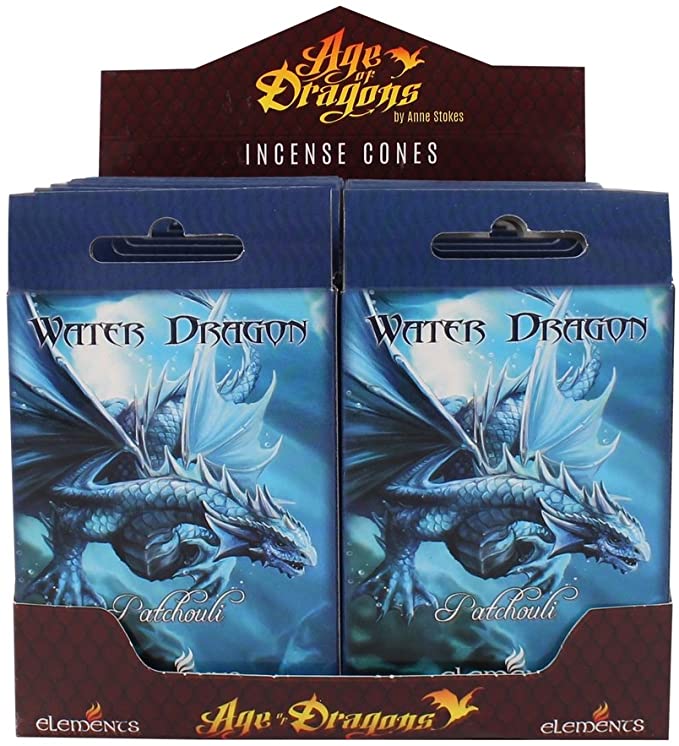 something different Water Dragon Incense Cones, Pack of 12, Blue, 15.5 x 15.5 x 13.2 cm