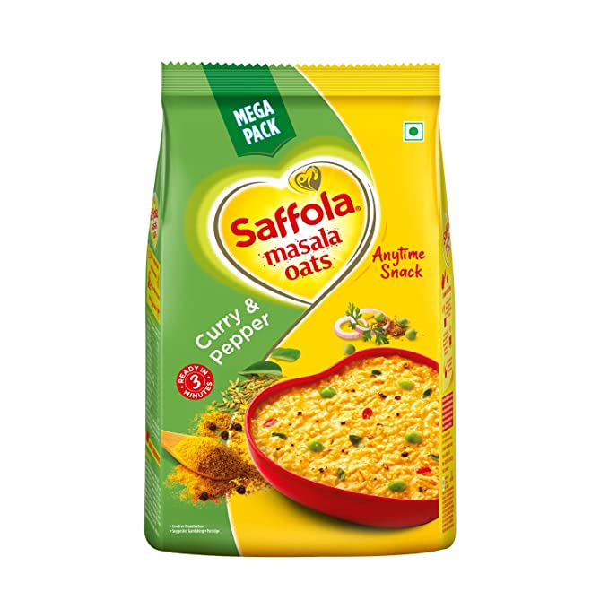 Saffola Maslal Oats - Curry & Pepper - 400g -Export Pack
