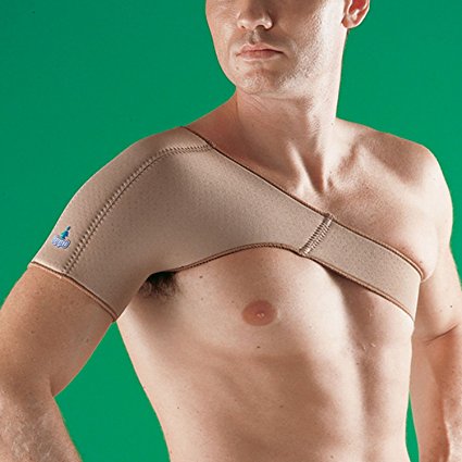 Oppo Medical Right or Left Breathable Neoprene Shoulder Support (Unisex; Natural), Small