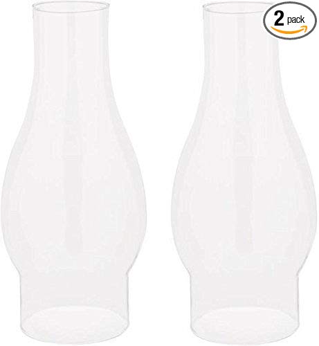 Ciata Lighting 8-1/2-Inch Chimney, Clear - 2 Pack