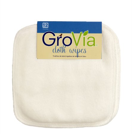 GroVia Cloth Wipes, 12 Count