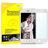 iPhone 6s Screen Protector JETech Full Screen Premium Tempered Glass Screen Protector for Apple iPhone 6 and iPhond 6s 47 - White