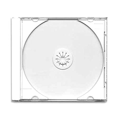 mediaxpo Brand 200 Standard White Color CD Jewel Case (Unassembled)