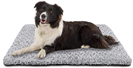 SIWA MARY Dog Bed Crate Pad Mat 30/36/42 in Anti Slip Washable Mattress Pets Kennel Pad for Large Medium Small Dogs Sleeping