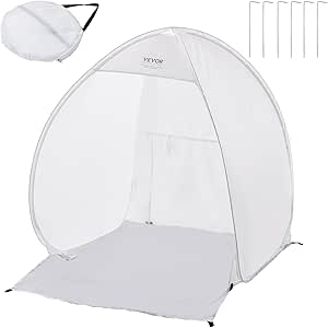 VEVOR Spray Paint Shelter, 40 x 35 x 40 in Pop-Up Portable Spray Paint Tent with Built-In Floor, Exhaust Window and Storage Bag, Foldable Paint Booth for Furniture, DIY Hobby Tool Painting Station