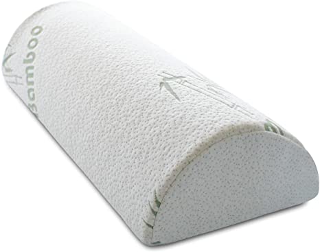 InteVision Four Position Support Pillow (20.5" x 8" x 4.5") with Bamboo Cover - Provides Best Support for Sleeping on Side or Back - Helps Relieve Back Pain