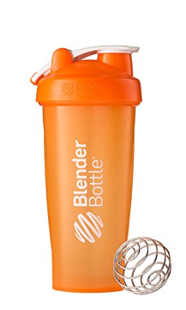 BlenderBottle Classic Loop Top Shaker Bottle, Orange/Orange, 28-Ounce Loop Top