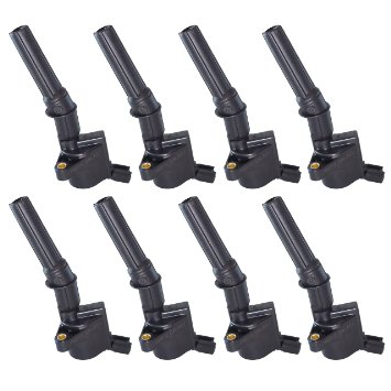 Ignition Coil Complete Set of 8 w LIFETIME WARRANTY for Ford Lincoln 46L 54L 68L V8 Compatible with DG508