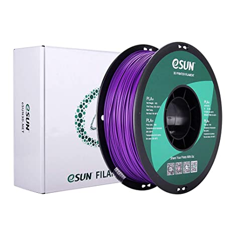 eSUN PLA  Filament 1.75mm, PLA Plus 3D Printer Filament, Dimensional Accuracy  /- 0.03mm, 1KG (2.2 LBS) Spool 3D Printing Filament for 3D Printers, Purple