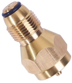 DozyAnt Universal Safest Propane Refill Adapter- 100% Solid Brass Regulator Valve Accessory for all 1 LB Tank Small Cylinders
