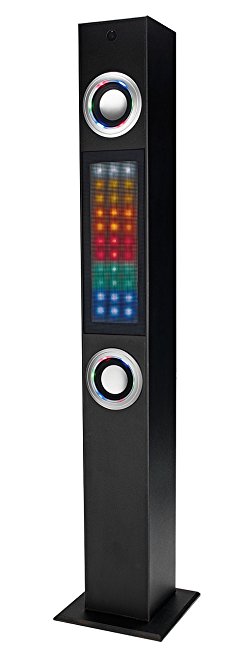 Craig Electronics CHT828 Tower Speaker System with Color Changing Lights, Tube/Speakers