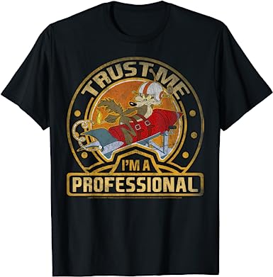 Looney Tunes Wile E. Coyote Trust Me I'm A Professional Short Sleeve T-Shirt