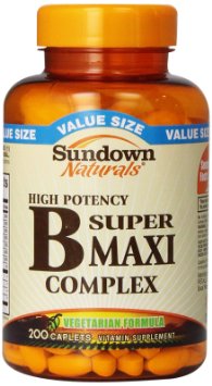 Sundown Naturals B Complex Super Maxi 200 Caplets