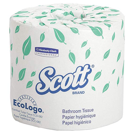 Scott Essential Professional Bulk Toilet Paper for Business (04460), Individually Wrapped Standard Rolls, 2-PLY, White, 80 Rolls/Case, 550 Sheets/Roll (Limited Edition)