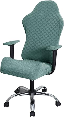 FORCHEER Gaming Chair Cover with Armrest Covers Army Green Water Repellent Jacquard for Adults Video Gamer Chair Cover Racing Computer Chair Slipcover