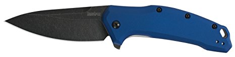 Kershaw Link Heavy Duty Utility Pocket Knife with Speedsafe Assisted Opening, Navy Blue