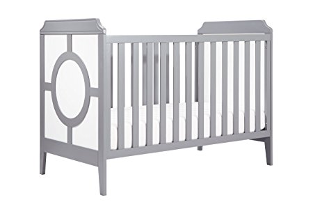 DaVinci Poppy Regency 3-in-1 Convertible Crib, White and Grey