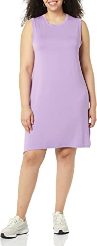 Daily Ritual Women's Jersey Relaxed-Fit Muscle-Sleeve Swing Dress