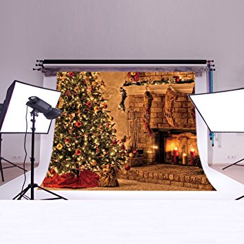 LB 7x5ft Christmas Poly Fabric Photo Backdrops Customized Studio Background Studio Props SD324