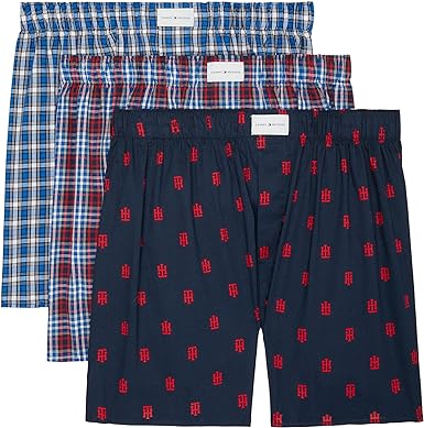 Tommy Hilfiger Men's Cotton Classics 3-Pack Woven Boxers