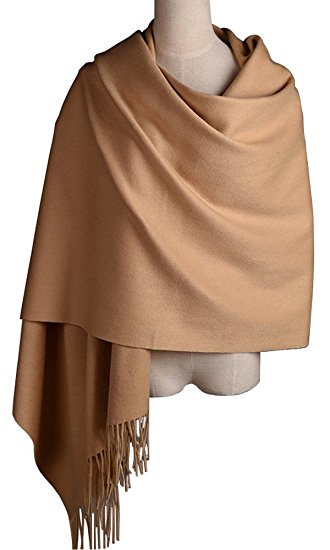 Women Soft Cashmere Wool Wraps Shawls Stole Scarf - Large Size 78"x 28"