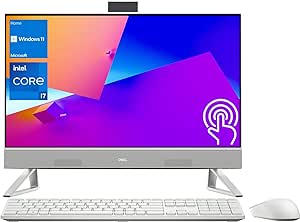 Dell Inspiron All-in-One Touchscreen Desktop, 23.8" FHD Display, Intel Core i7-1355U (Beats Ryzen 9-5900X), 32GB RAM, 1TB PCIe SSD, IR Camera, SD Card Reader, Wi-Fi 6, Wireless KB & Mouse, Win 11 Home