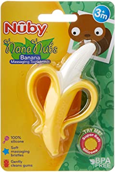 Nuby Nananubs Banana Massaging Toothbrush, Multi,