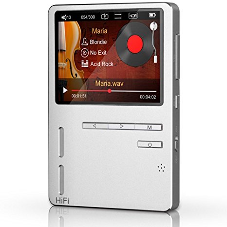 HONGYU® 2016 New X6-8GB lossless music mp3 HiFi player with 2.3inch TFT screen support support 24bit/192KHZ double bass speaker fuil metal-in-one shell