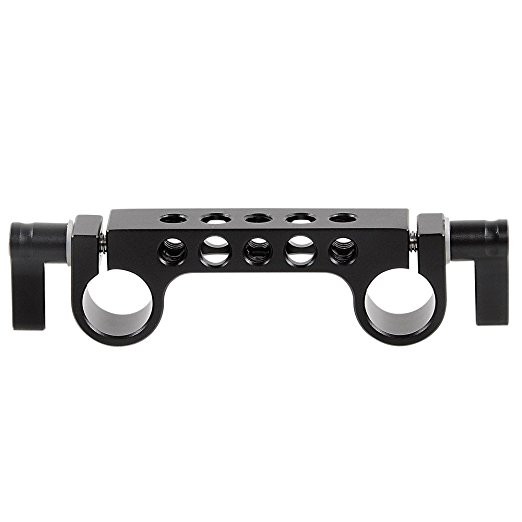 FOTYRIG 15mm Rod Clamp Rail Clamp with 1/4"-20 Standard Thread for HDSLR RED Scarlet Camera Rig 15mm Cage Rig Baseplate