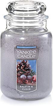 YANKEE CANDLE Balsam & Clove, Blue, L Jar Candle