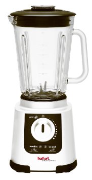 Tefal Mastermix Blender BL800140, 1.5 L High Performance Glass Jug with 20 Speeds and Pulse Function - White