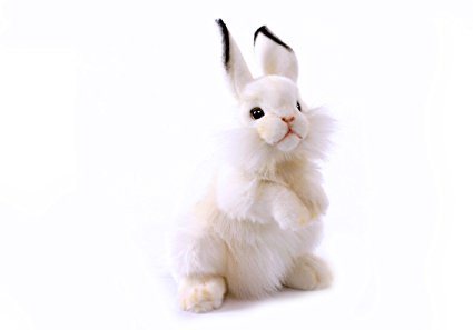 Hansa Rabbit Plush Animal Toy, 13", White