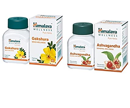 HIMALAYA ASHVAGANDHA AND GOKSHRA COMBO PACK OF 2