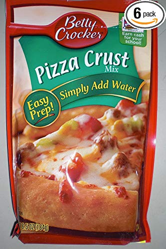 Betty Crocker Pizza Crust Mix, 6.5 - ounce Pouches (Pack of 6)