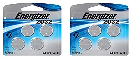 Energizer Cr2032 3 Volt Lithium Coin Battery, 4 Count … (2 Pack)