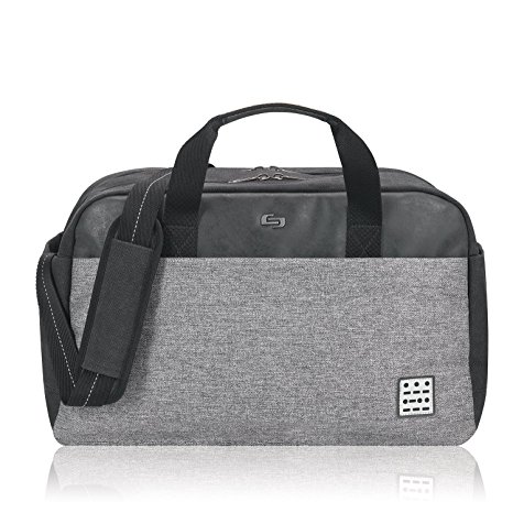 Solo Impulse 17.3 Inch Laptop Duffel, Black/Grey